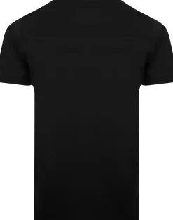 Bigdude Plain V-Neck T-Shirt Black Tall