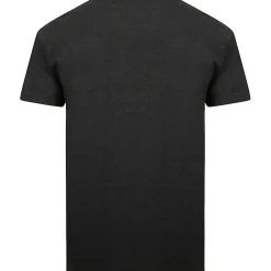 Bigdude Plain V-Neck T-Shirt Charcoal Marl