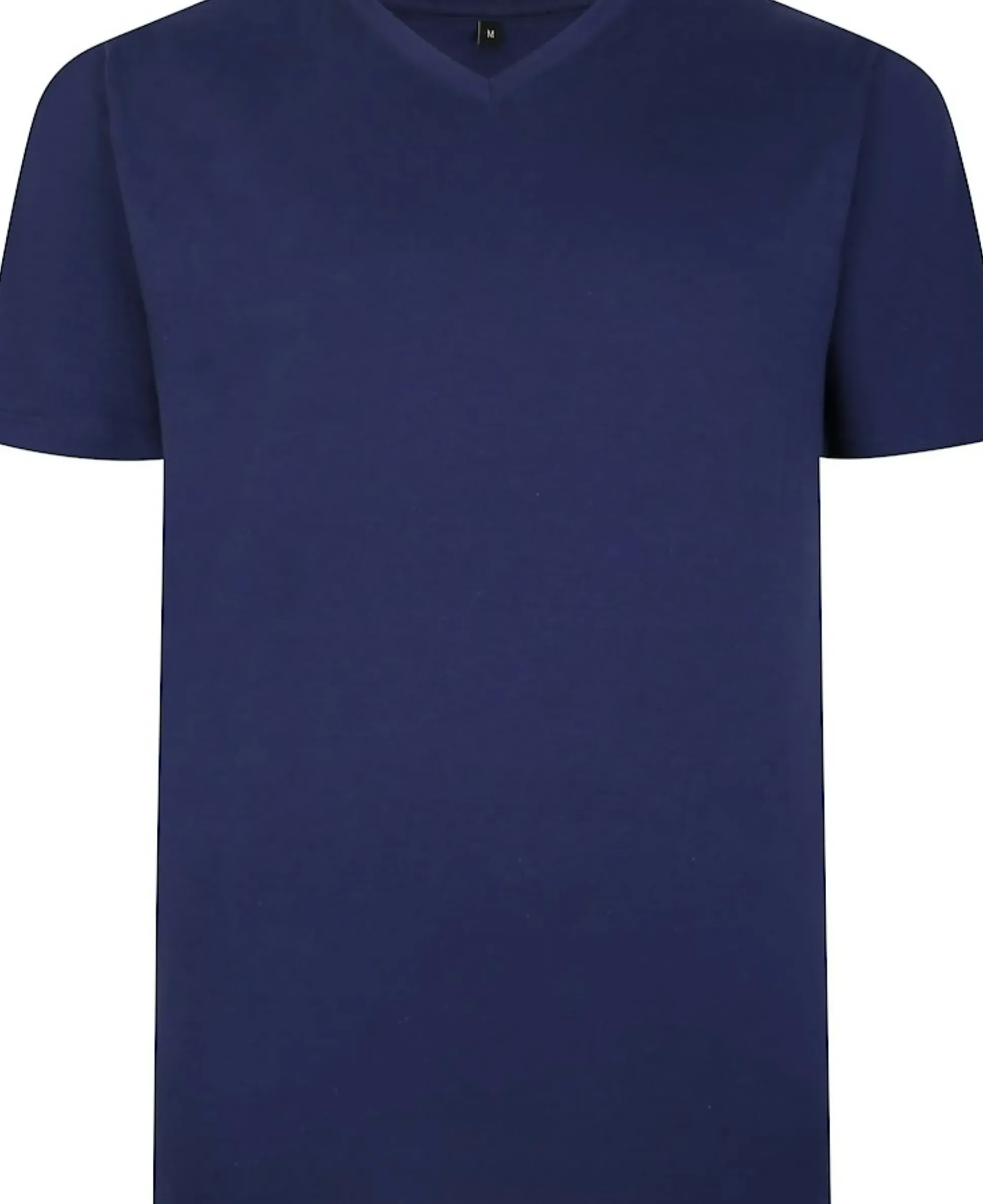 Bigdude Plain V-Neck T-Shirt Navy