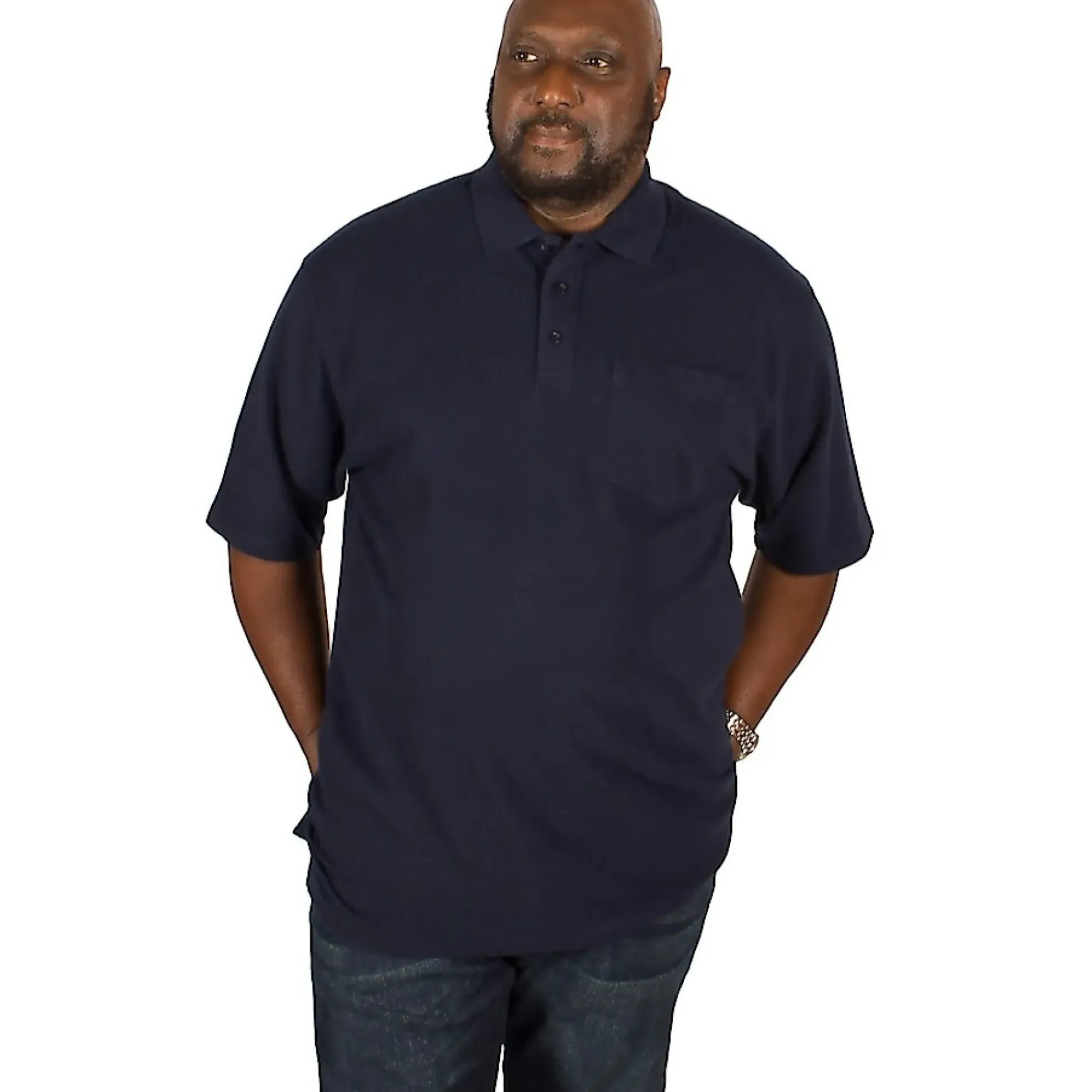 Bigdude Polo Shirt With Pocket Navy