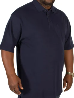 Bigdude Polo Shirt With Pocket Navy Tall
