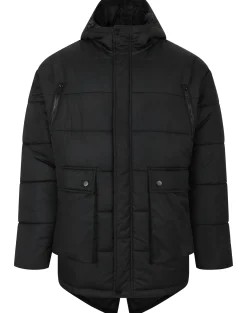 Bigdude Puffer Coat Black
