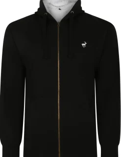 Bigdude Sherpa Lined Zip Hoody Black