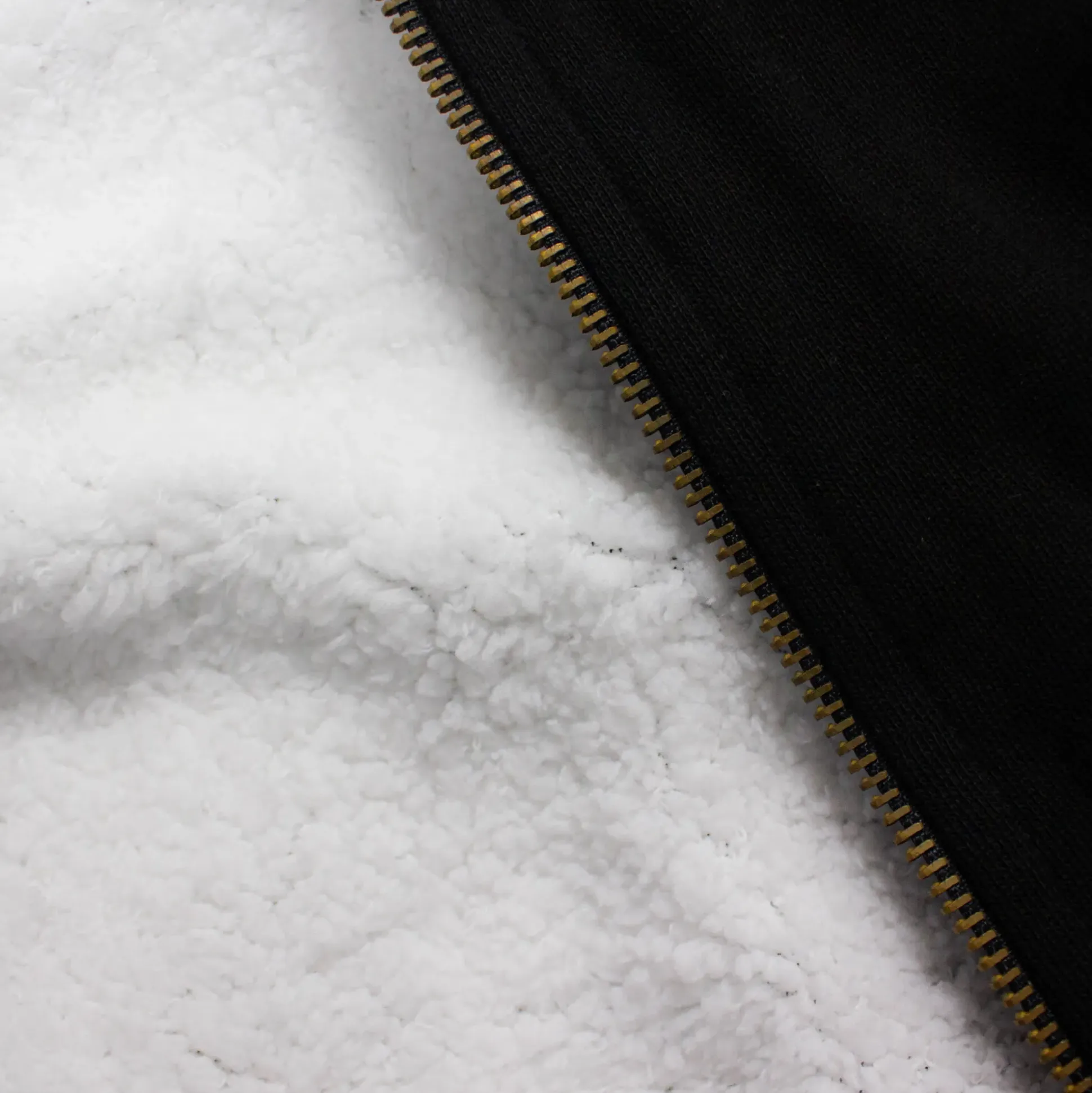 Bigdude Sherpa Lined Zip Hoody Black