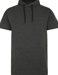 Bigdude Short Sleeve Hoody Charcoal Tall