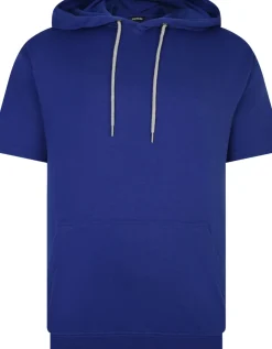 Bigdude Short Sleeve Hoody Cobalt Blue