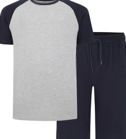 Bigdude Short Sleeve PJ Set Grey