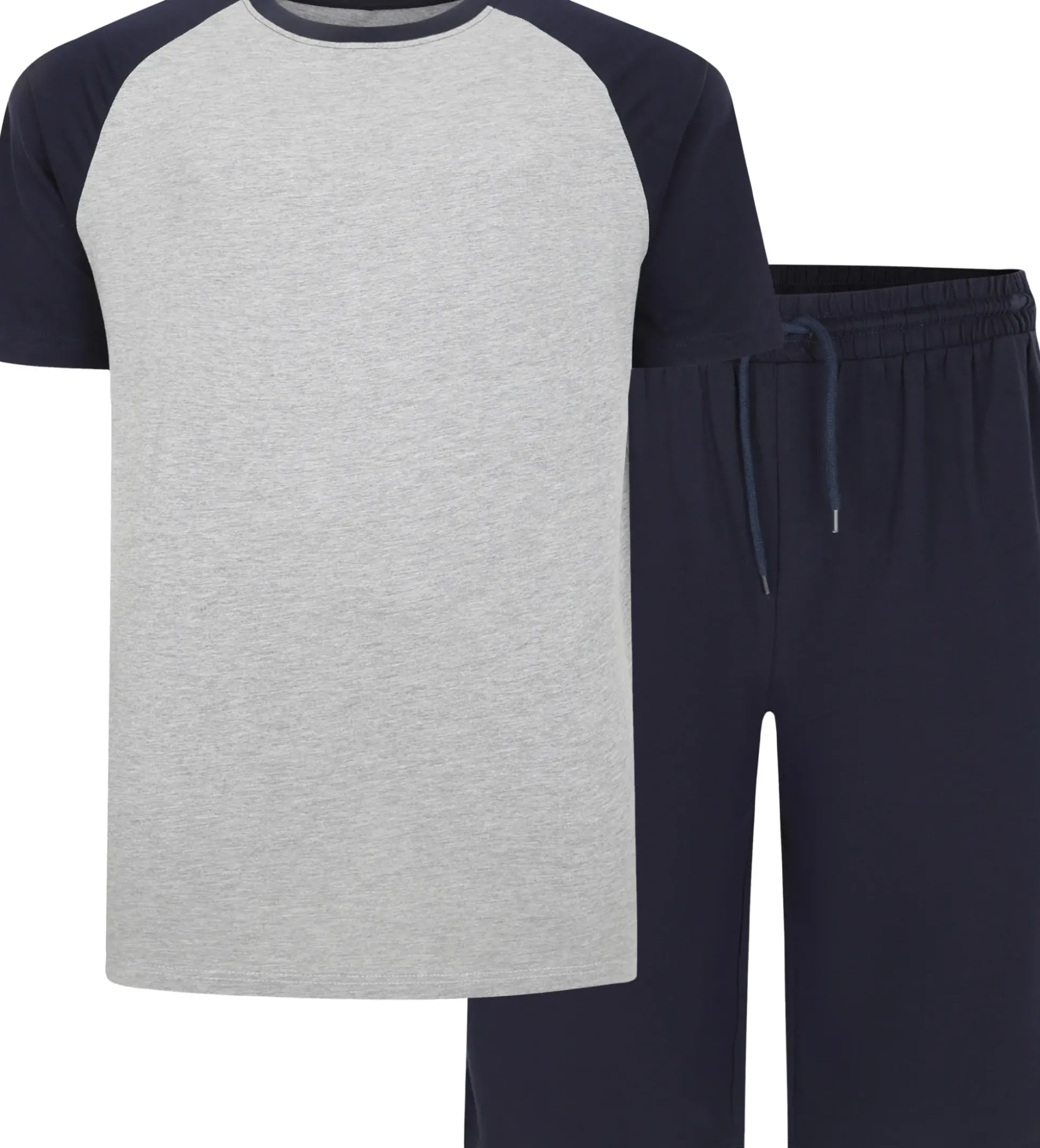 Bigdude Short Sleeve PJ Set Grey