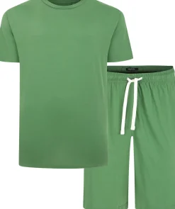 Bigdude Short Sleeve Pyjama Set Deep Green
