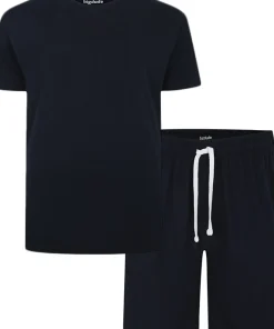 Bigdude Short Sleeve Pyjama Set Navy