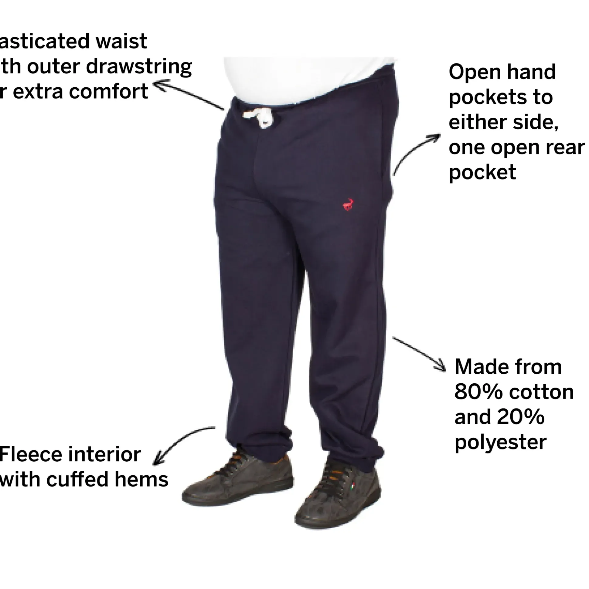 Bigdude Signature Joggers Navy