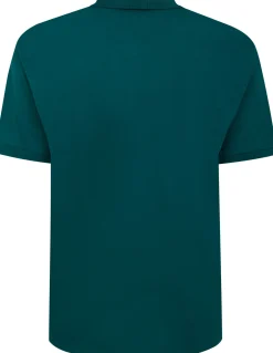 Bigdude Soft Jersey Cuban Collar Polo Shirt Green Tall