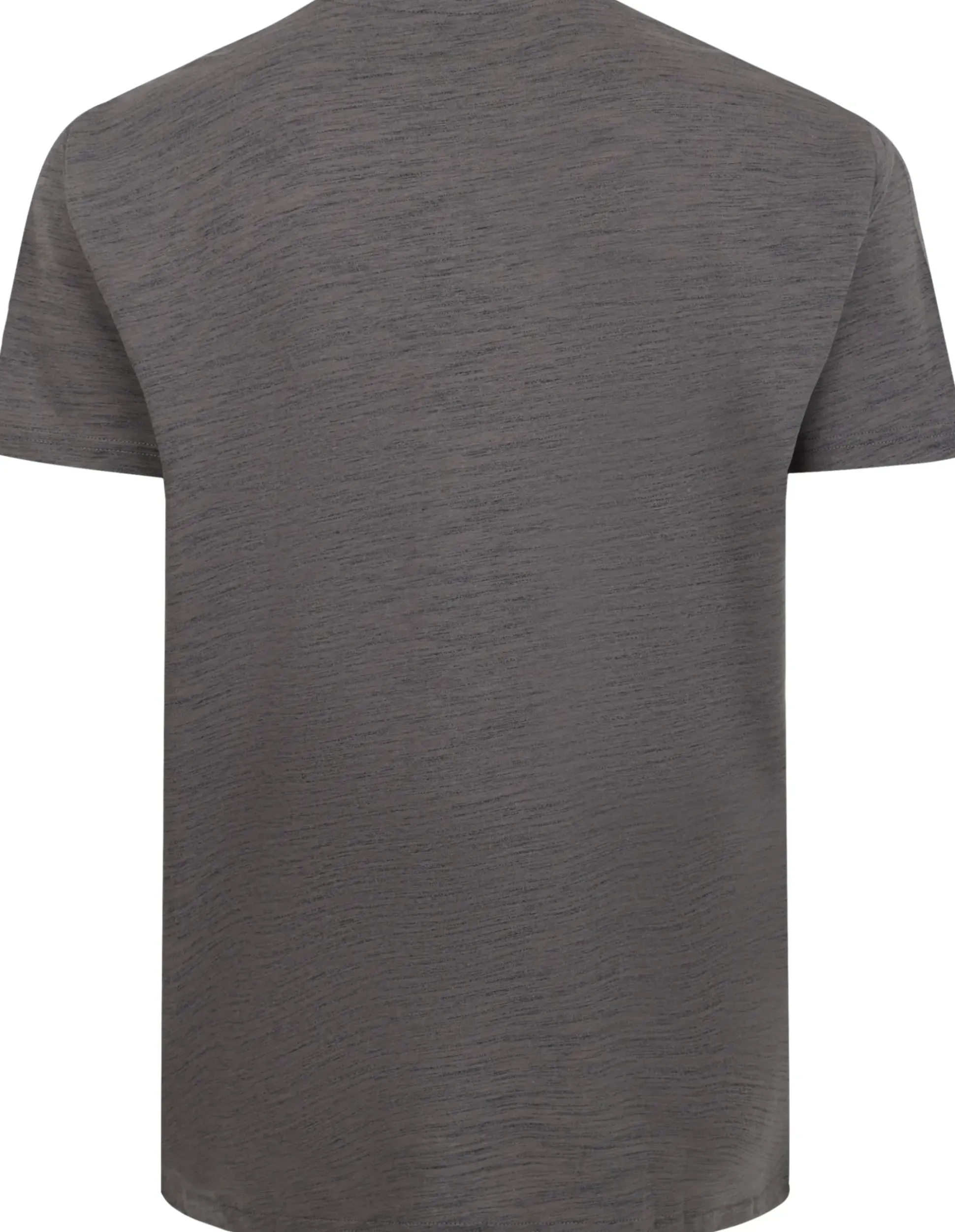Bigdude Space Dye Bronx Print T-Shirt Charcoal Tall
