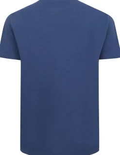 Bigdude Space Dye Bronx Print T-Shirt Indigo Tall