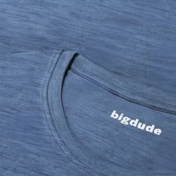 Bigdude Space Dye T-Shirt Navy Tall