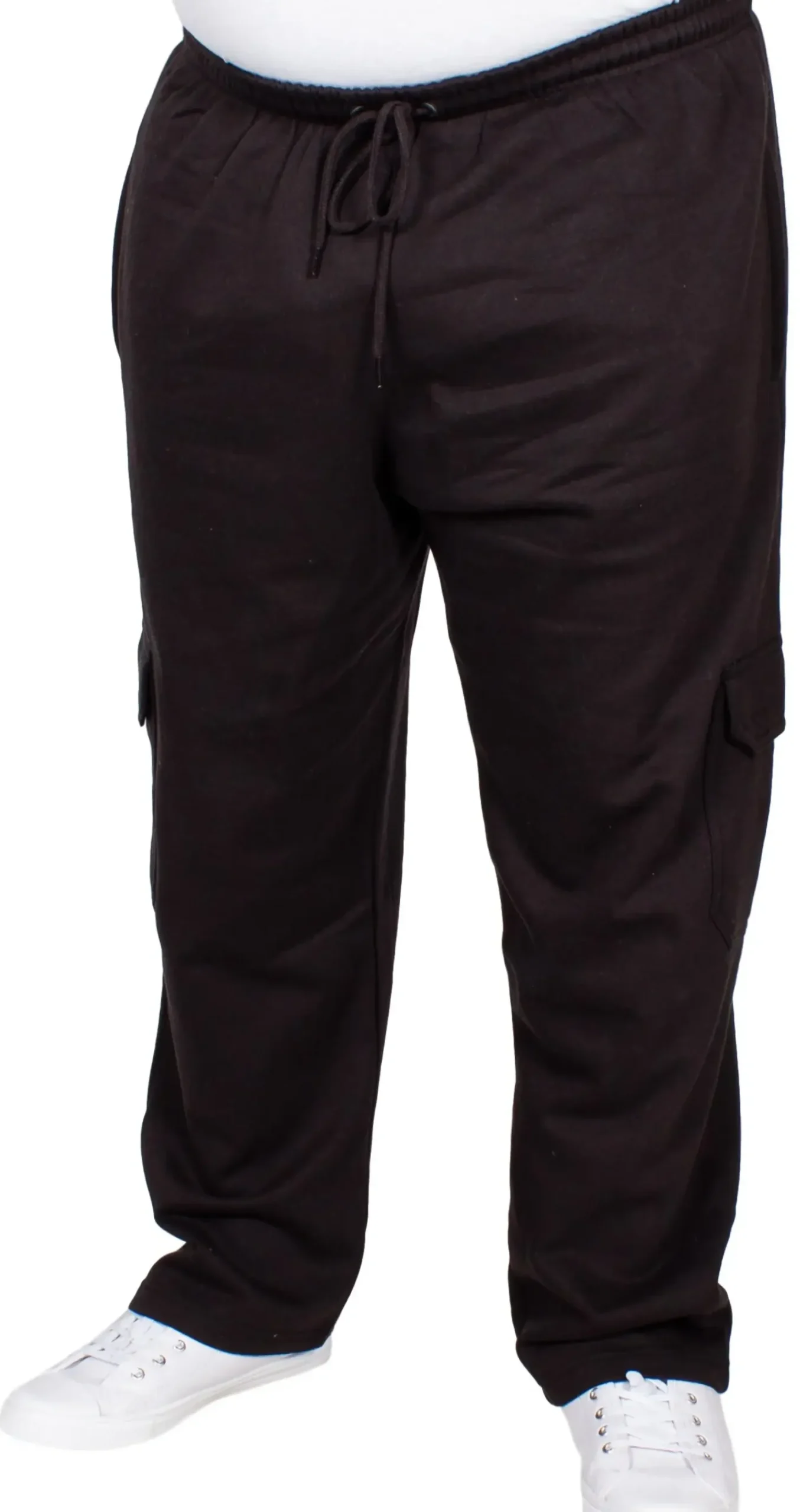 Bigdude Straight Leg Cargo Joggers Twin Pack Charcoal/Black