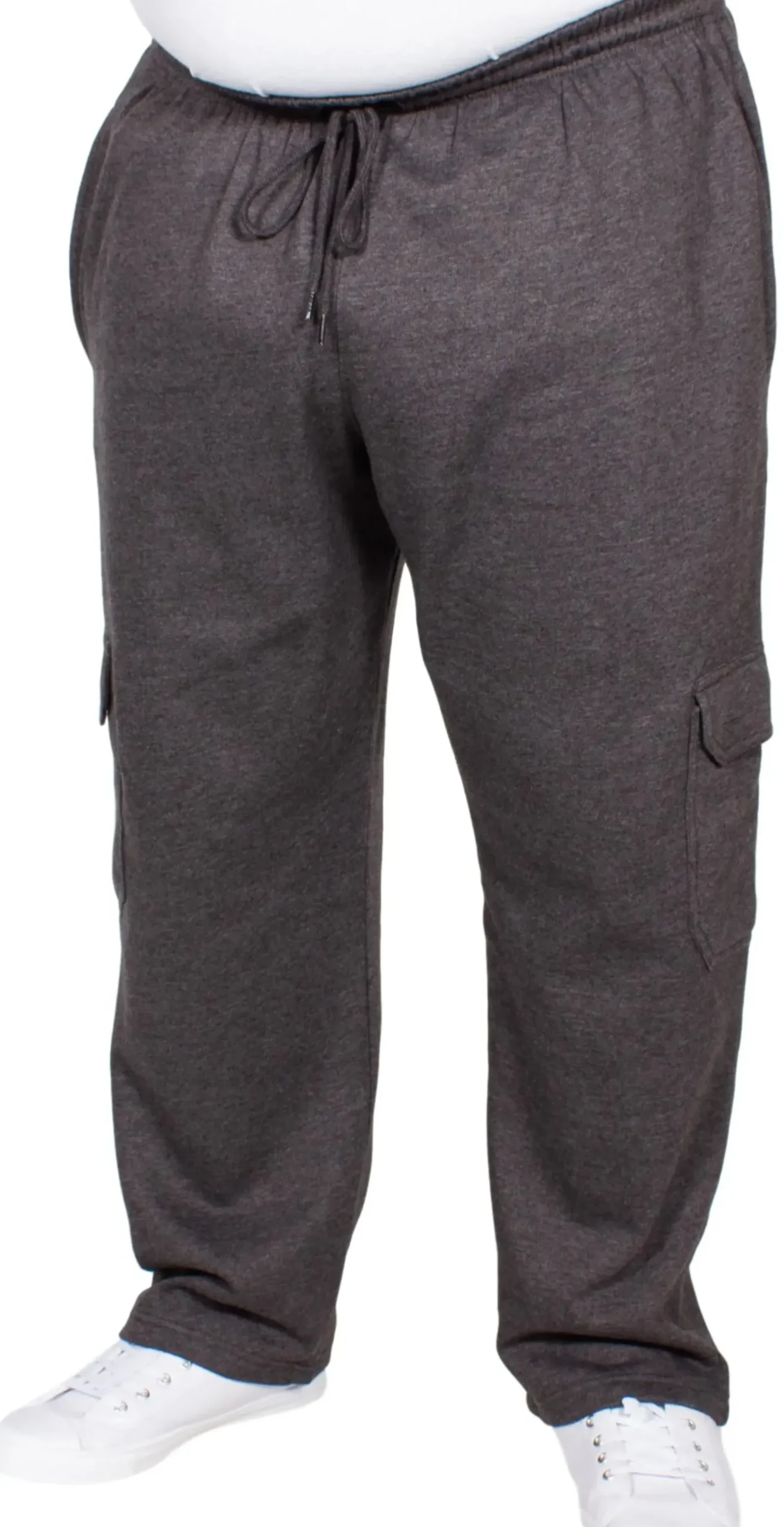 Bigdude Straight Leg Cargo Joggers Twin Pack Charcoal/Black