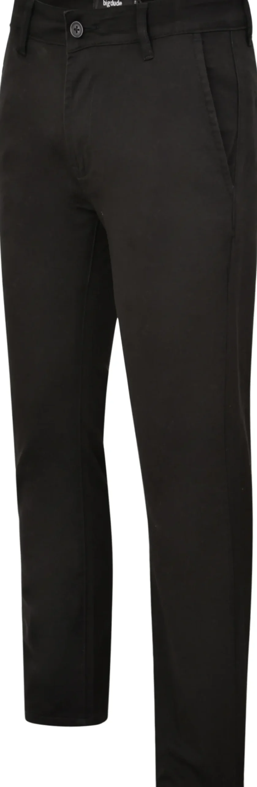 Bigdude Stretch Chino Trousers Black