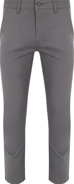 Bigdude Stretch Chino Trousers Grey