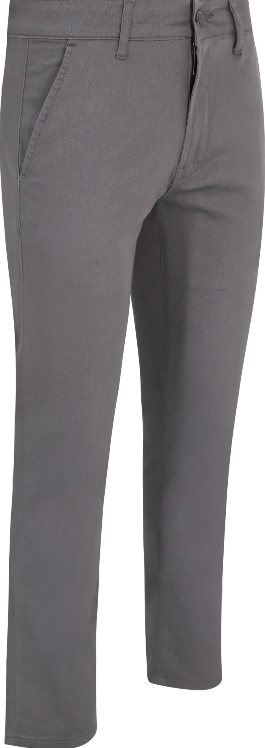 Bigdude Stretch Chino Trousers Grey