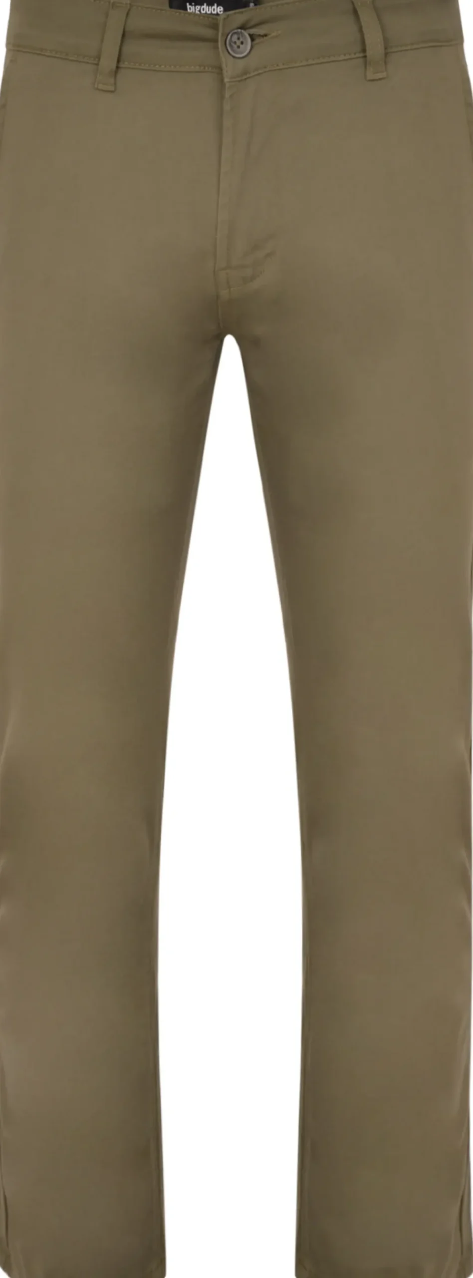 Bigdude Stretch Chino Trousers Light Khaki