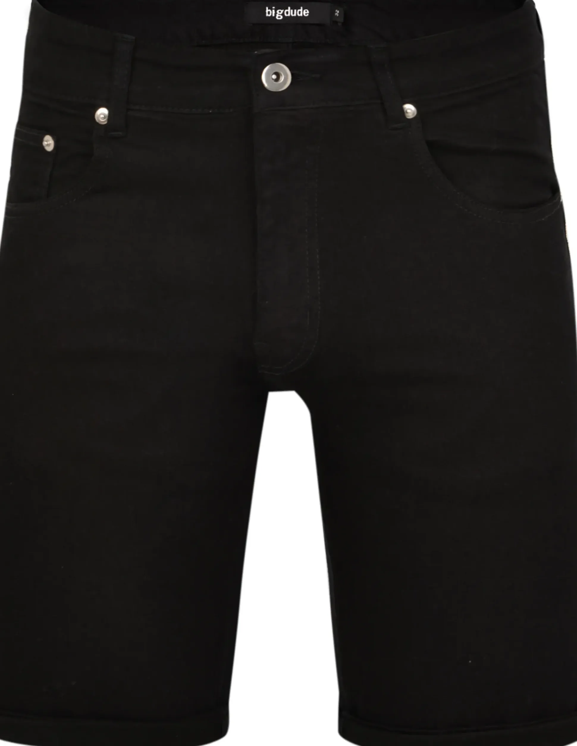 Bigdude Stretch Denim Shorts Black