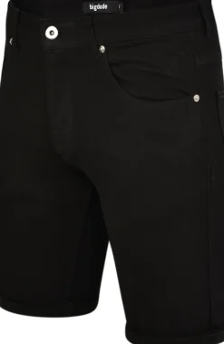 Bigdude Stretch Denim Shorts Black