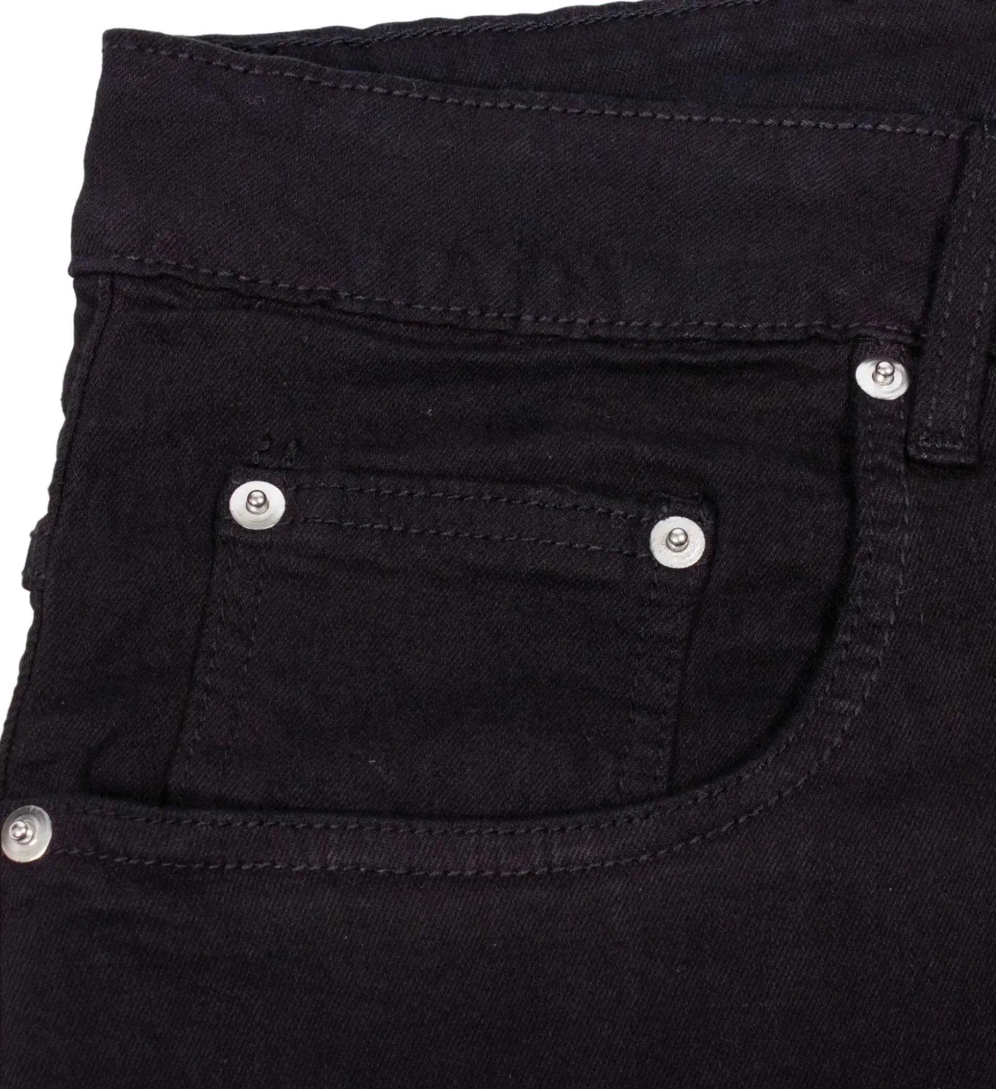 Bigdude Stretch Denim Shorts Black
