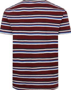 Bigdude Stripe T-Shirt Burgundy Tall