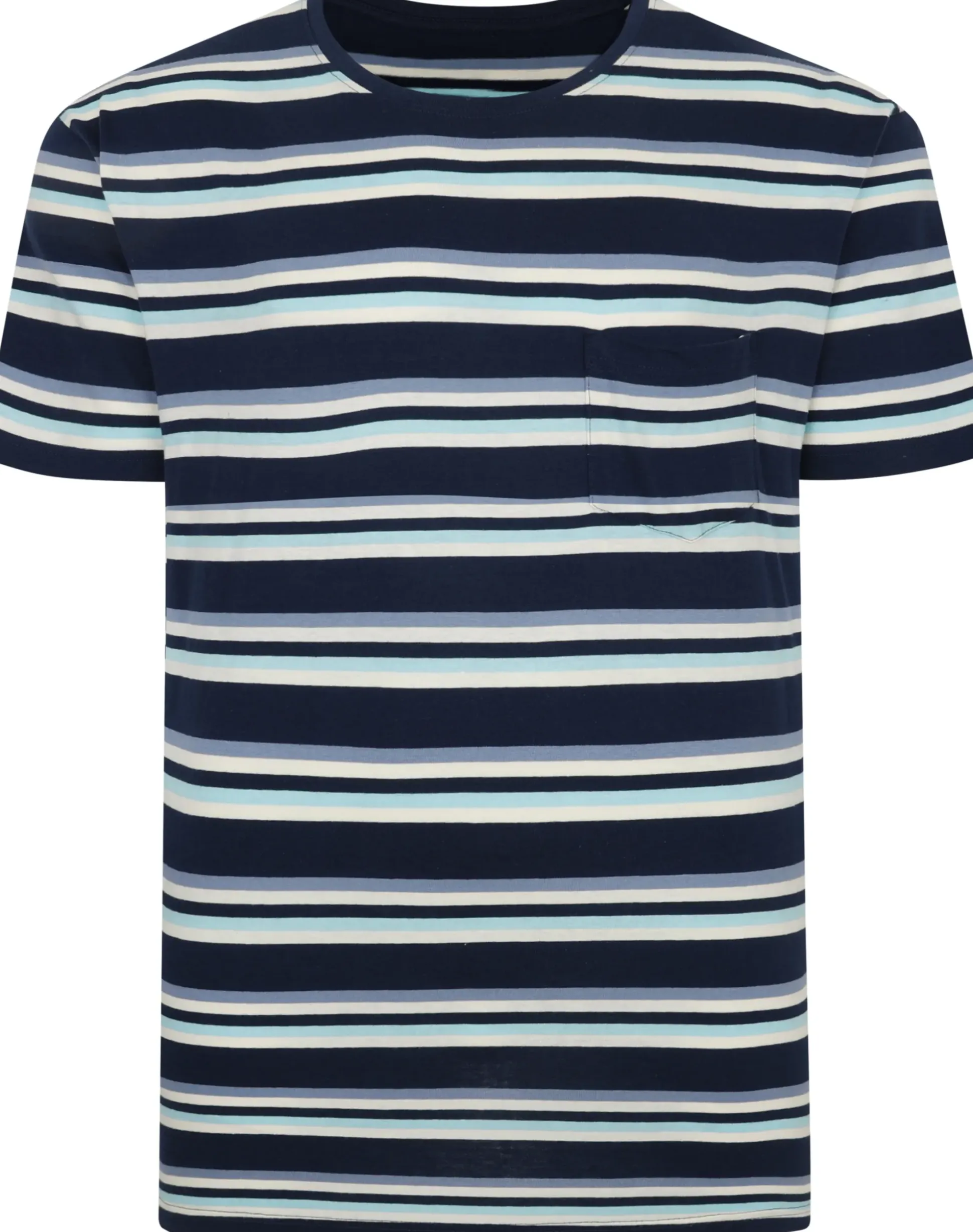 Bigdude Stripe T-Shirt Navy Tall