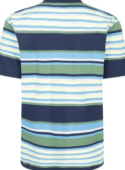 Bigdude Summer Stripe Polo Navy
