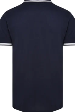 Bigdude Tipped Polo Shirt Navy