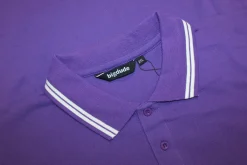 Bigdude Tipped Polo Shirt Purple