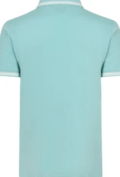 Bigdude Tipped Polo Shirt Turquoise
