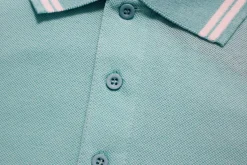 Bigdude Tipped Polo Shirt Turquoise