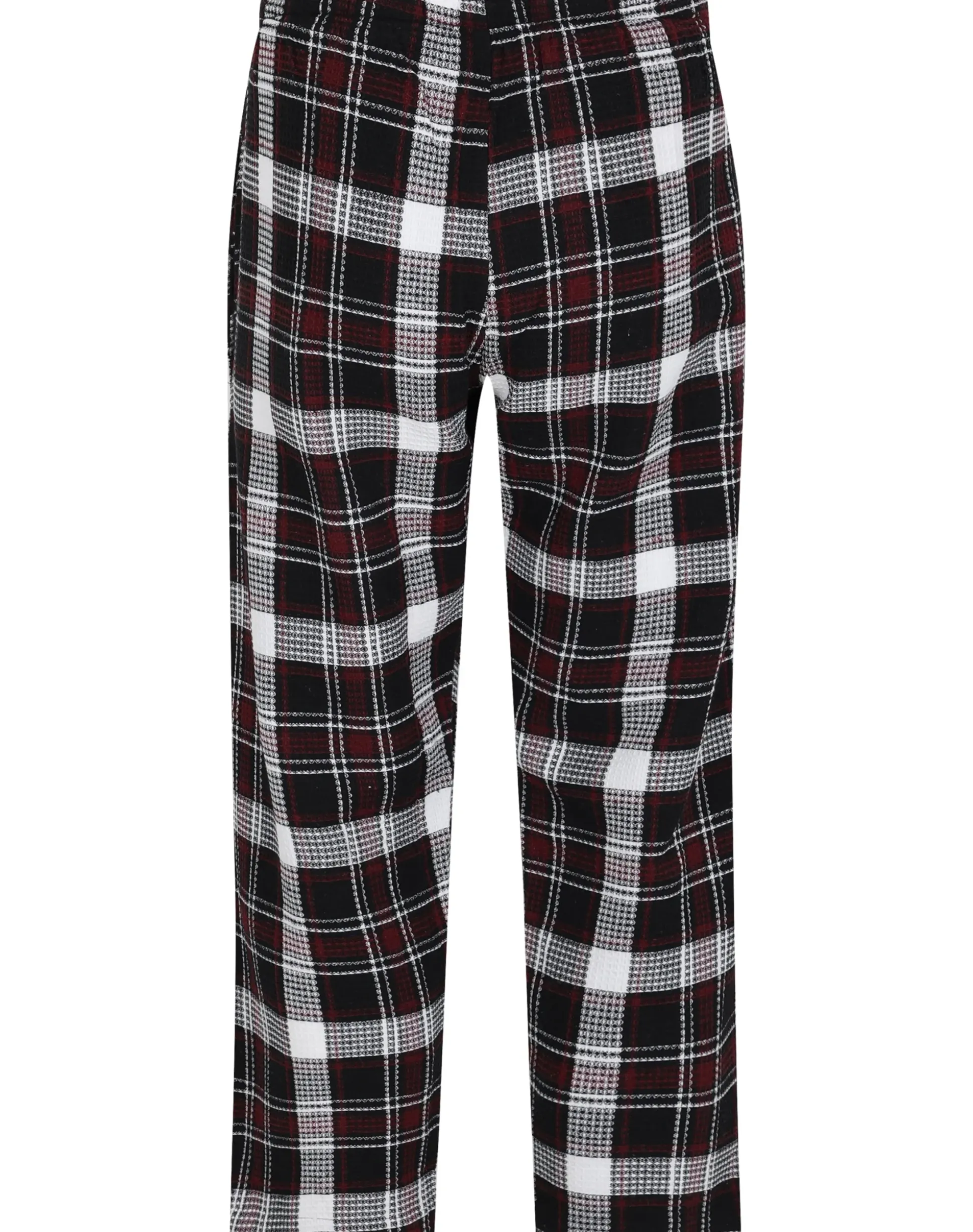 Bigdude Twin Pack Waffle PJ Pants Burgundy/Navy