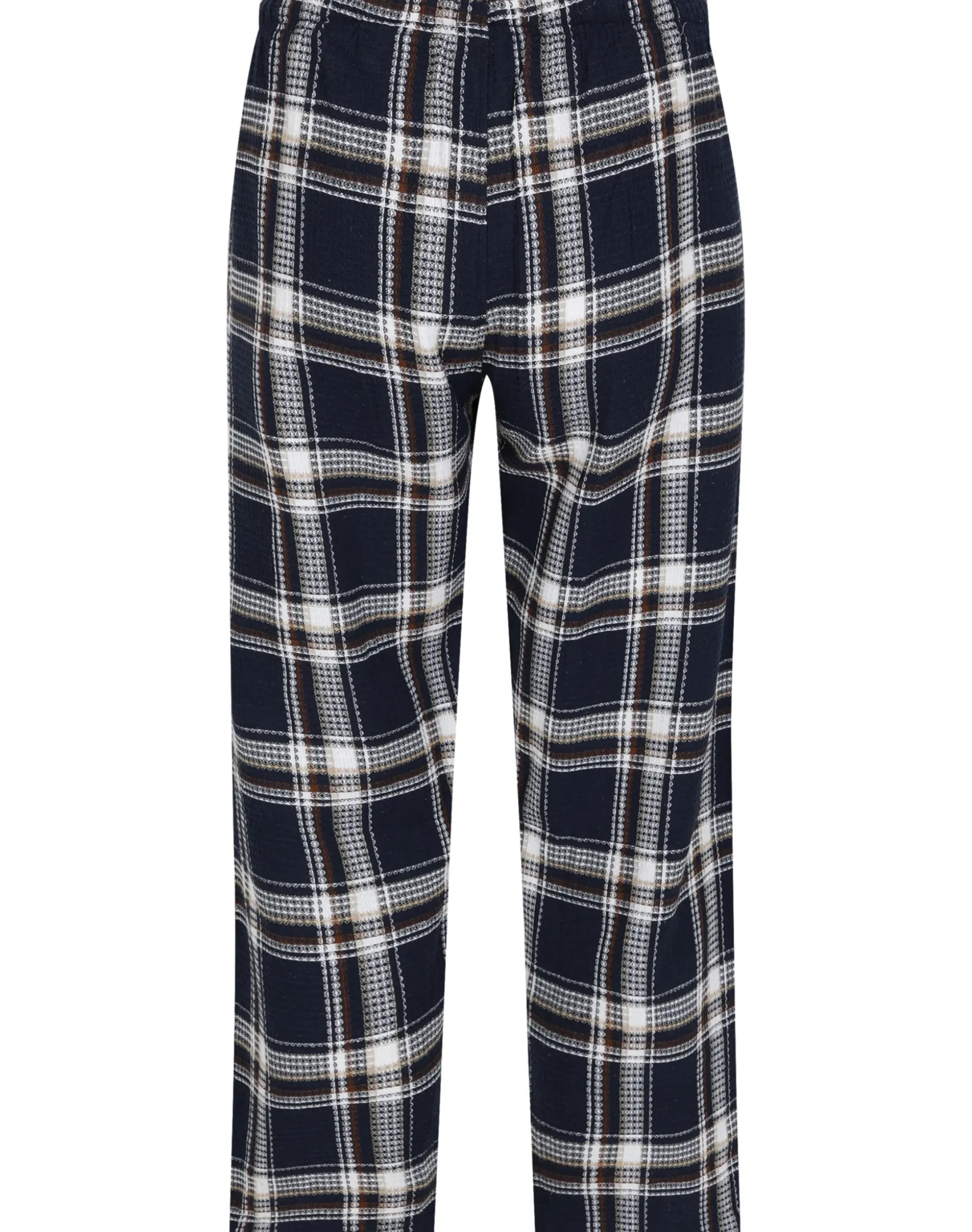 Bigdude Twin Pack Waffle PJ Pants Burgundy/Navy